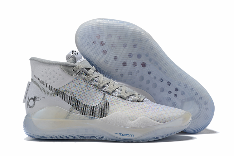 New Nike KD 12 Grey Black Shoes